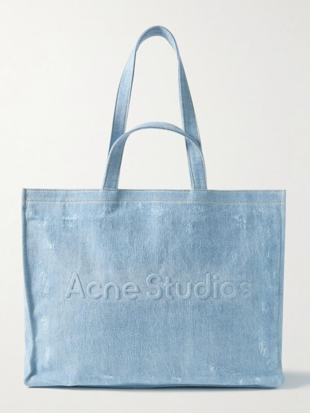 Acne Studios Metallic Silver Tote Bag